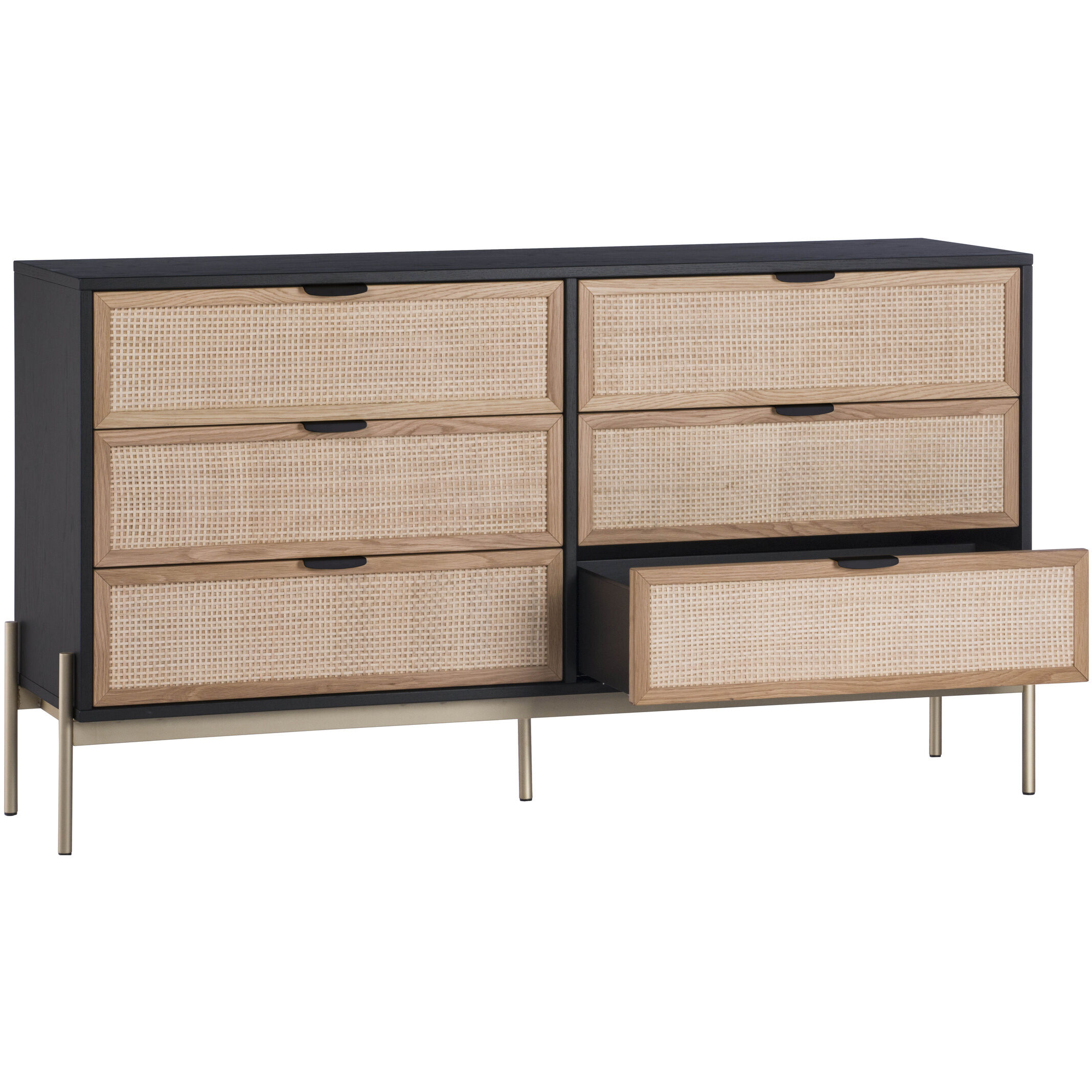 Avida Gold / Black/Natural Dresser
